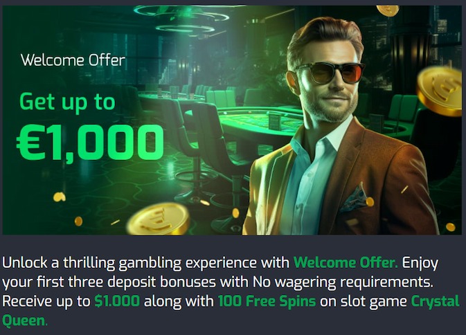Bonus di benvenuto Betroom Casino